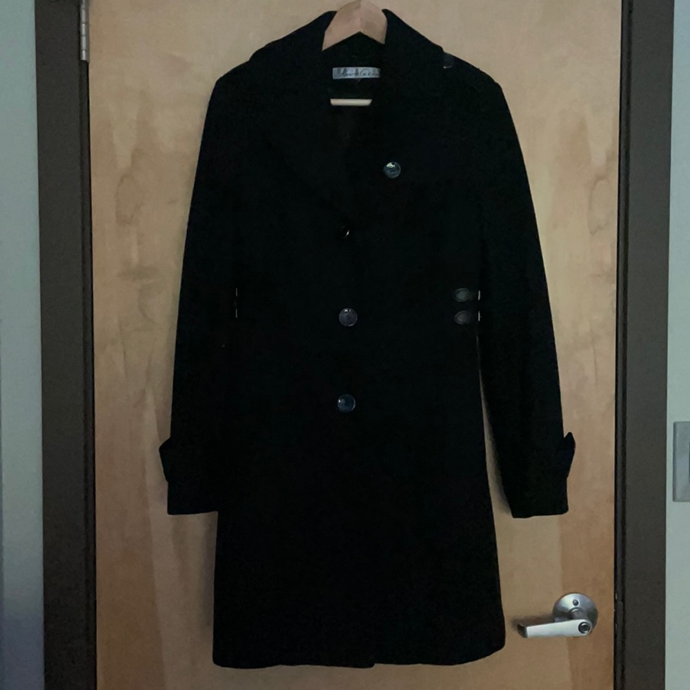 Kenneth Cole | Black Peacoat
